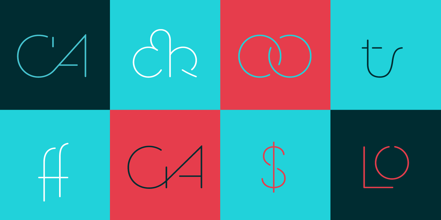 MM Cruella font glyphs