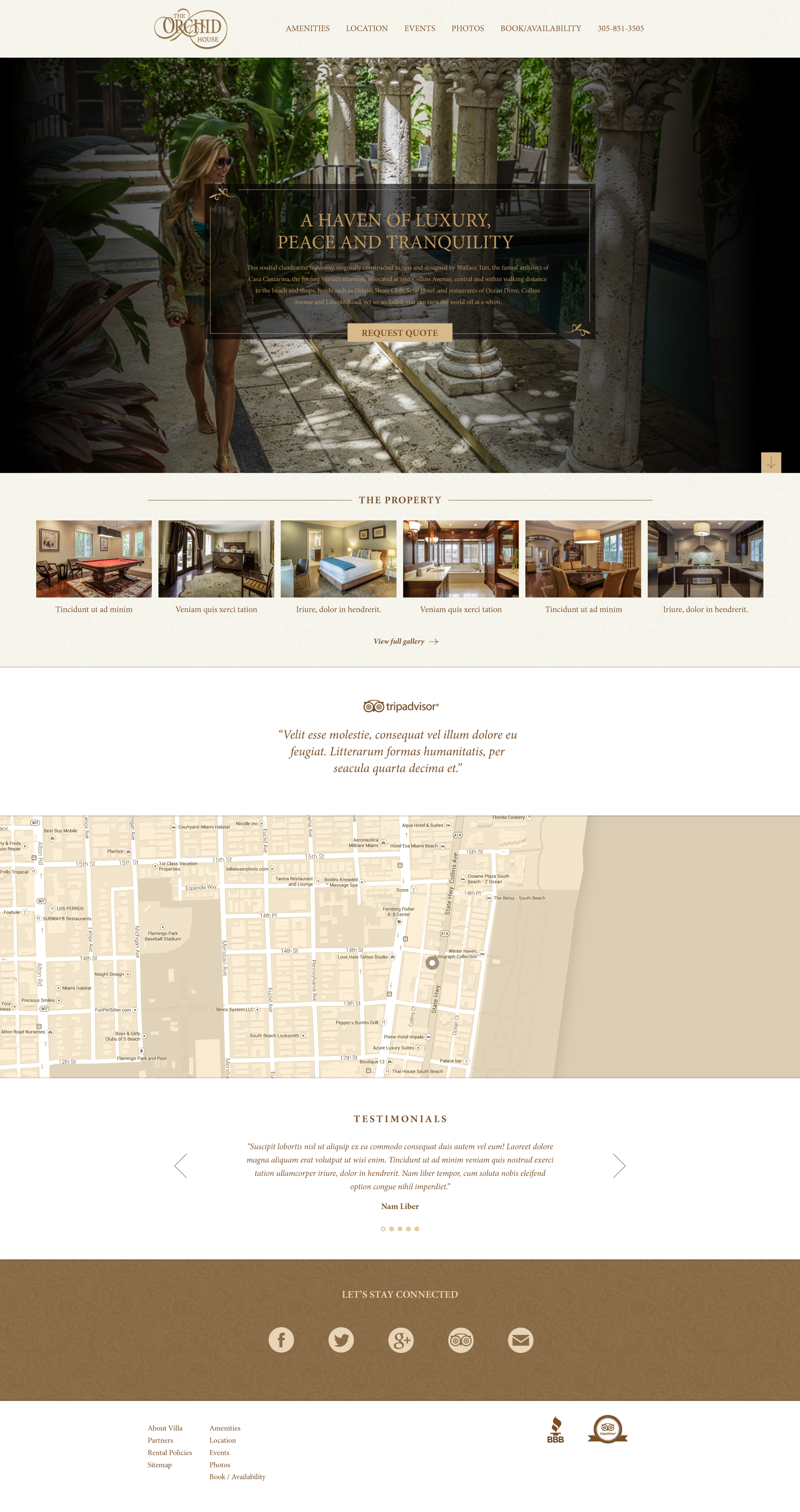 The Orchid House website