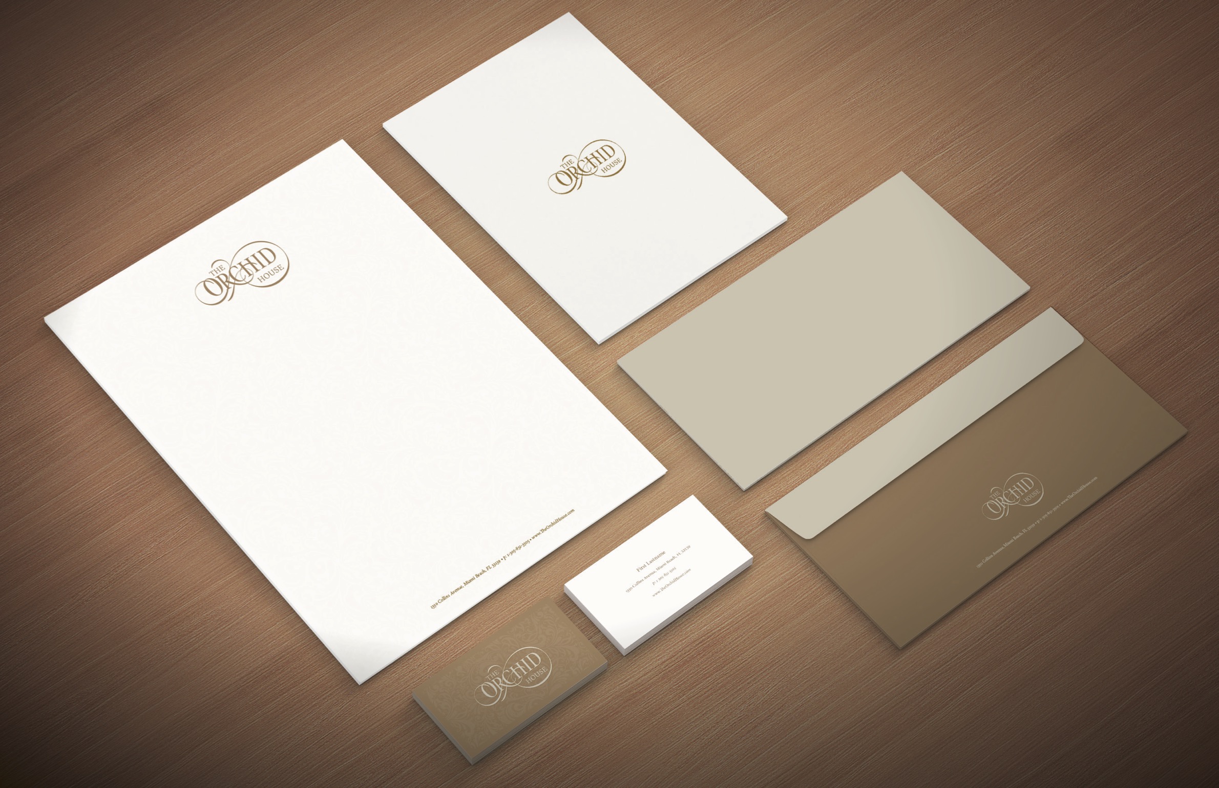 The Orchid House stationery