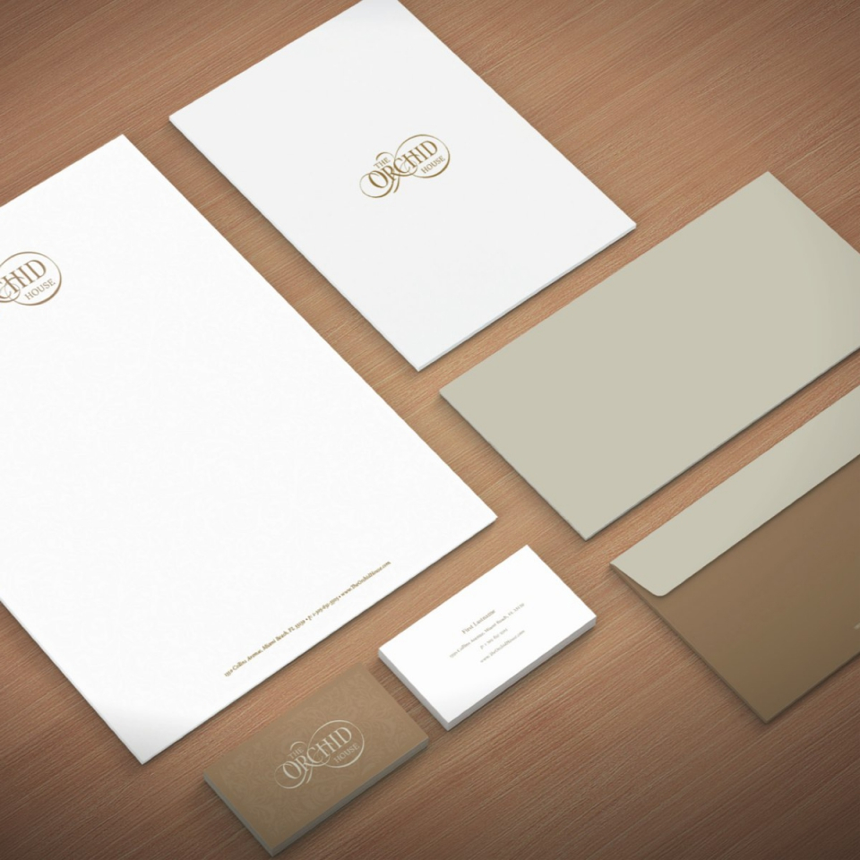 The Orchid House branding