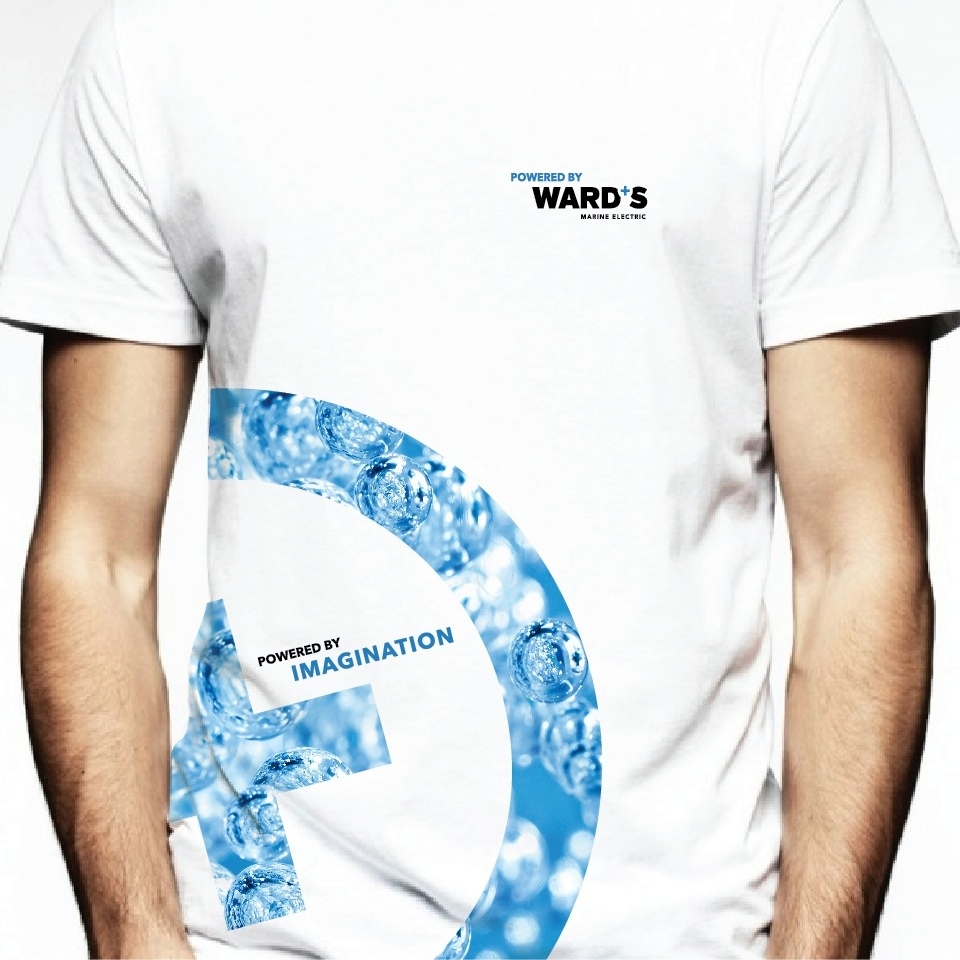 Wards Marine logo on t-shirt