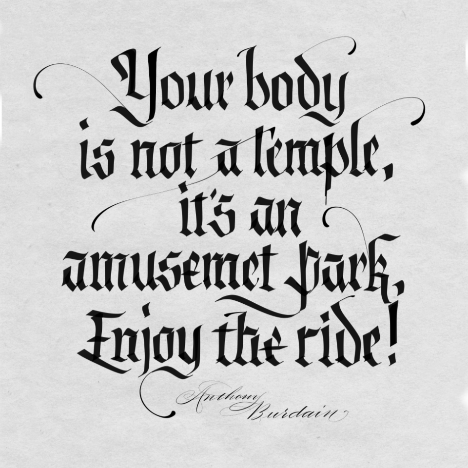 You rBody callygraphy