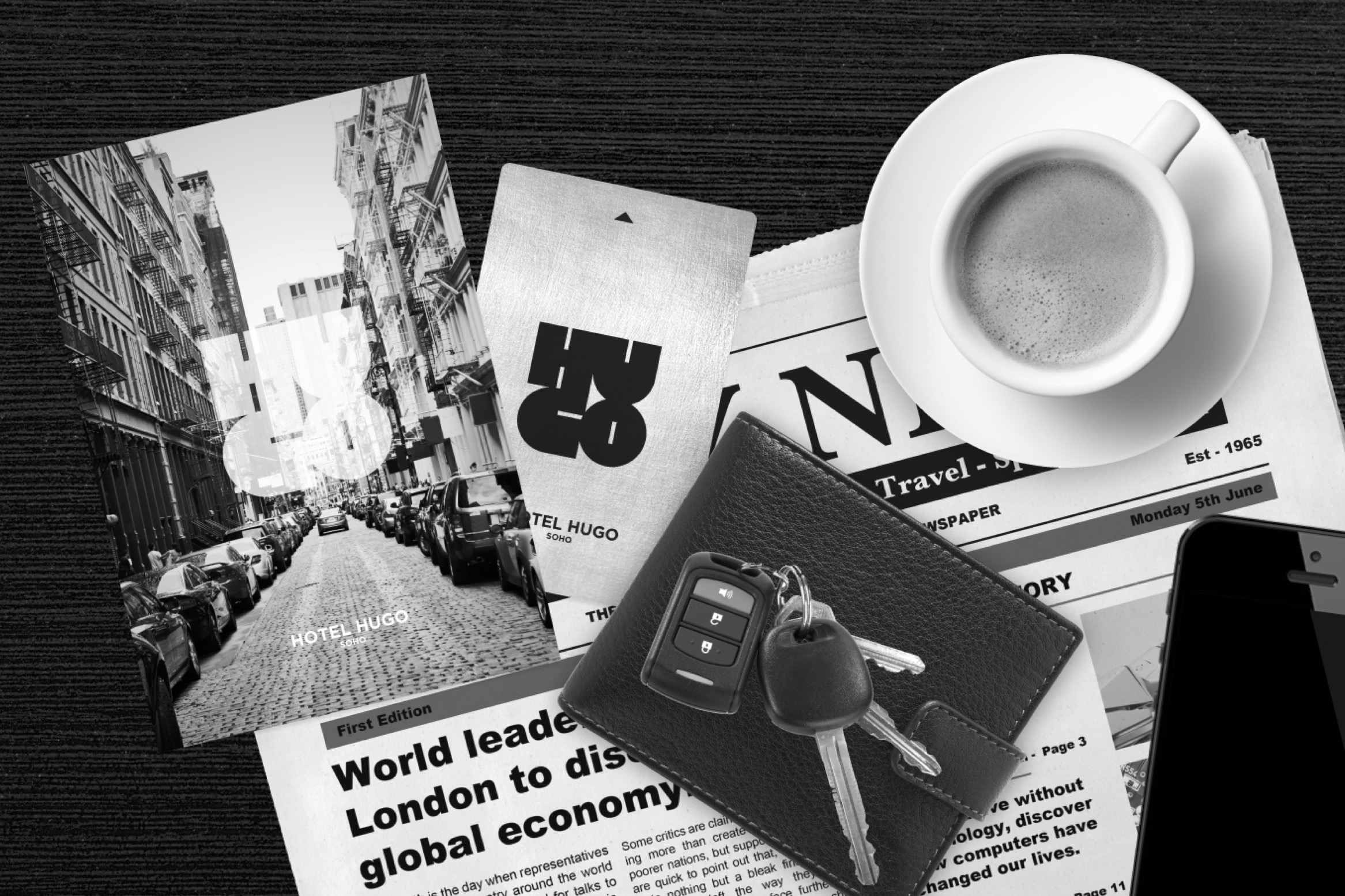 HUGO Hotel visual identity