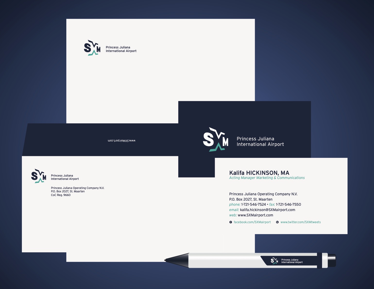 SXM Princess Juliana Airport stationery