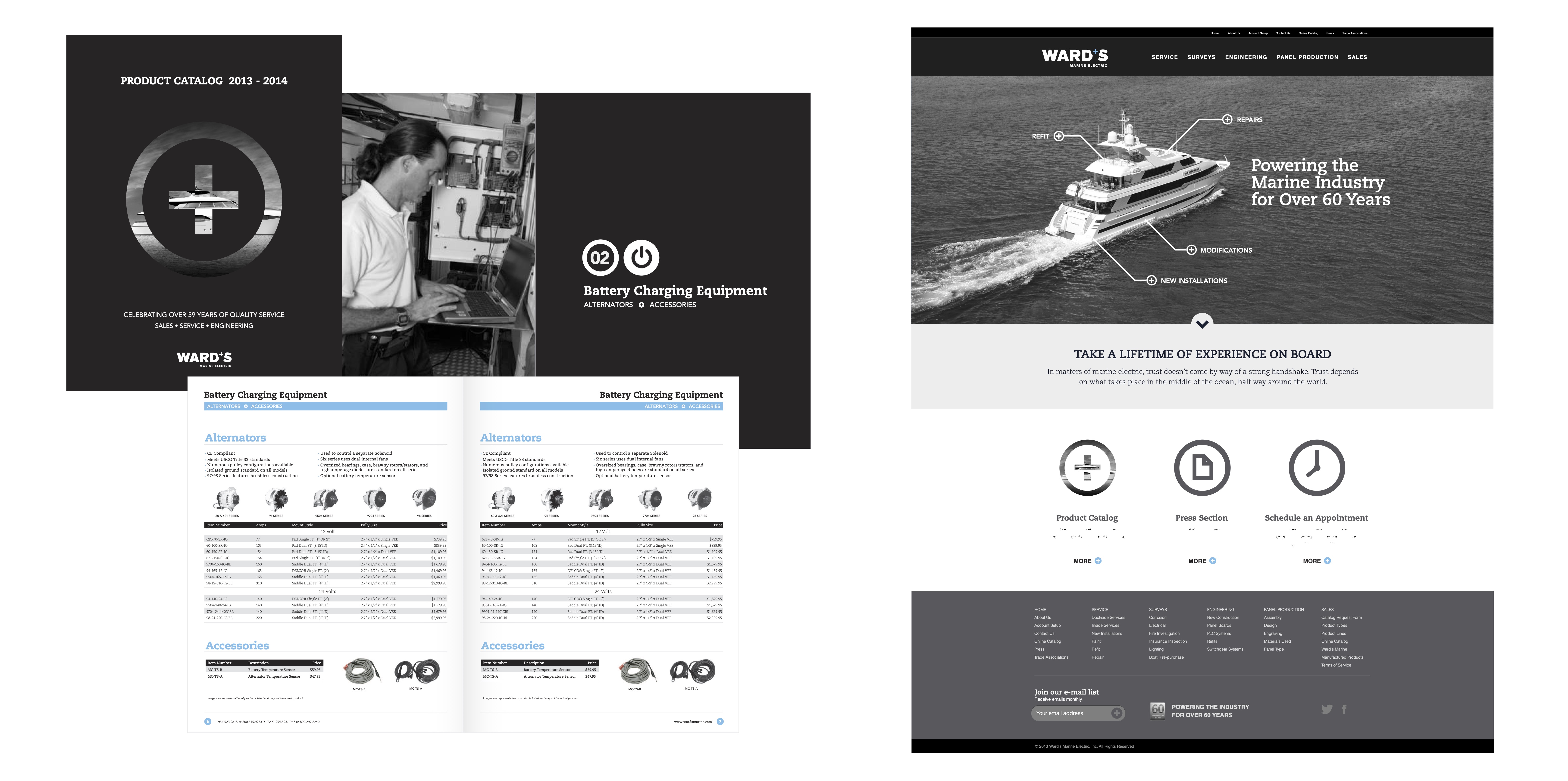 Wards Marine catalog design